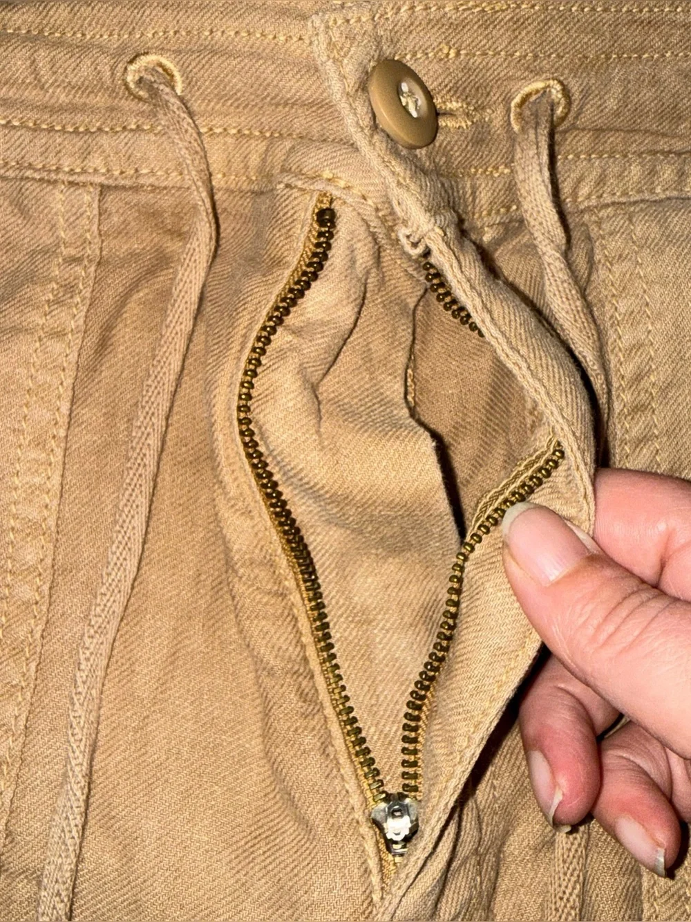 American Eagle Dreamy Drape Drawstring Baggy Wide Leg Cargo Pants women’s sz 8